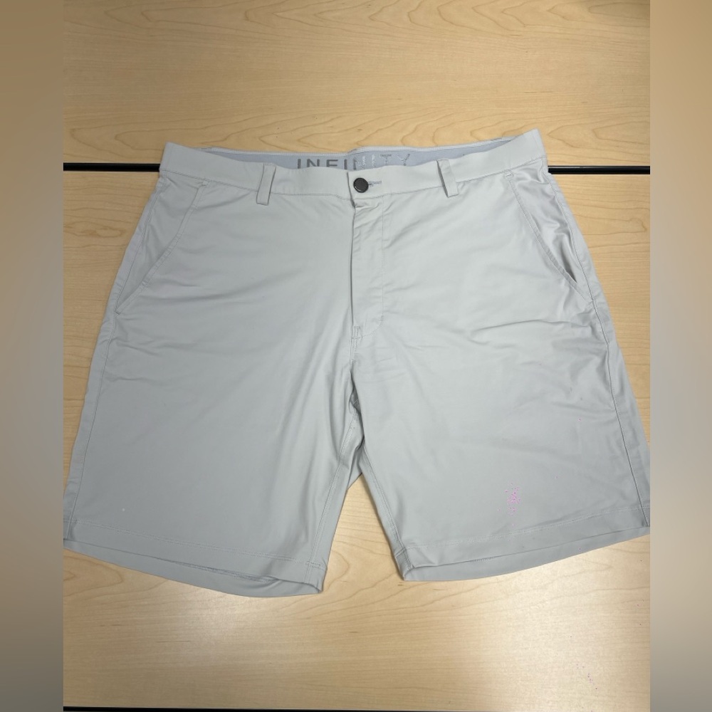 NFINITY Gray Men's Flat Front Shorts